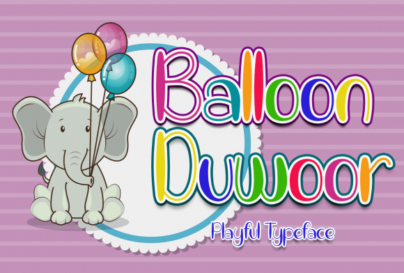 Balloon Duwoor: A Playful Font for Creative Design