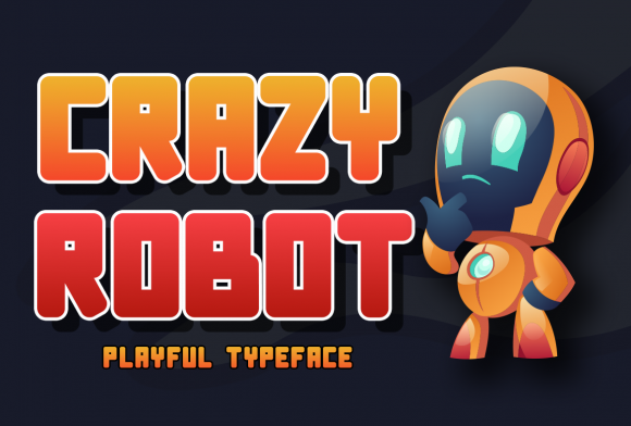 Crazy Robot: A Unique Techno Display Font for Modern Design