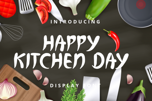 Happy Kitchen Day: A Font for Whimsical Branding