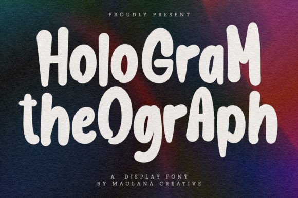 Hologram Theograph: A Futuristic Font for Bold Visuals