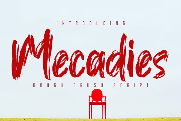 Mecadies: A Modern Brushed Display Font for Impactful Design