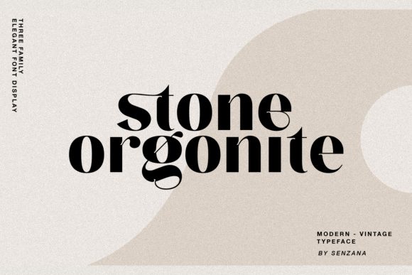 Stone Orgonite: A Display Font for Impactful Design