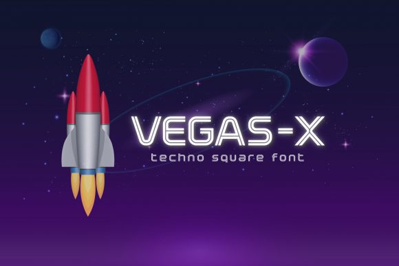 Vegas-X: A Futuristic Font for Bold Visual Impact