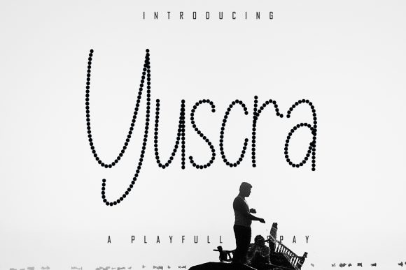 Yuscra: A Playful Dotted Display Font for Creative Projects